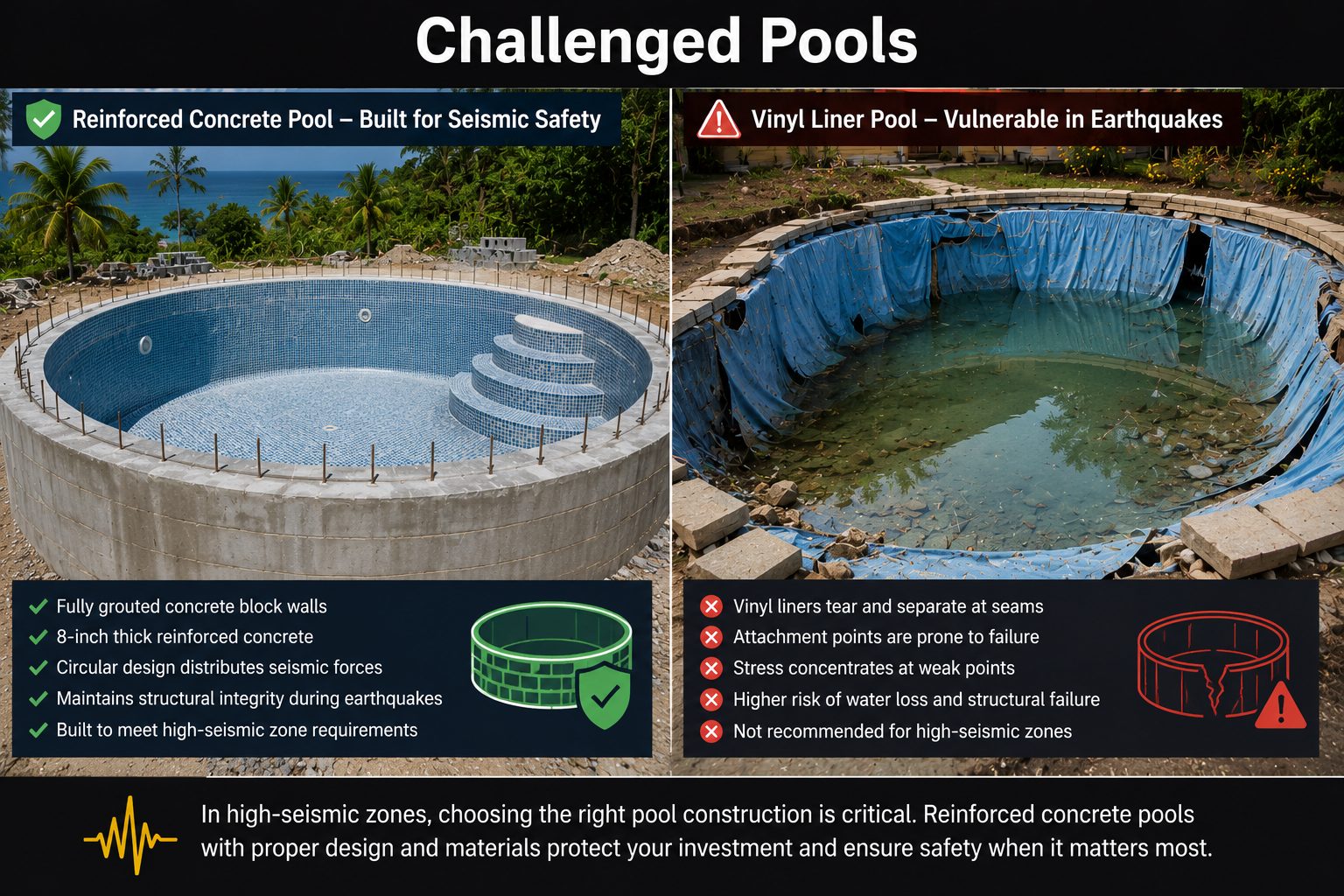Pool construction risk